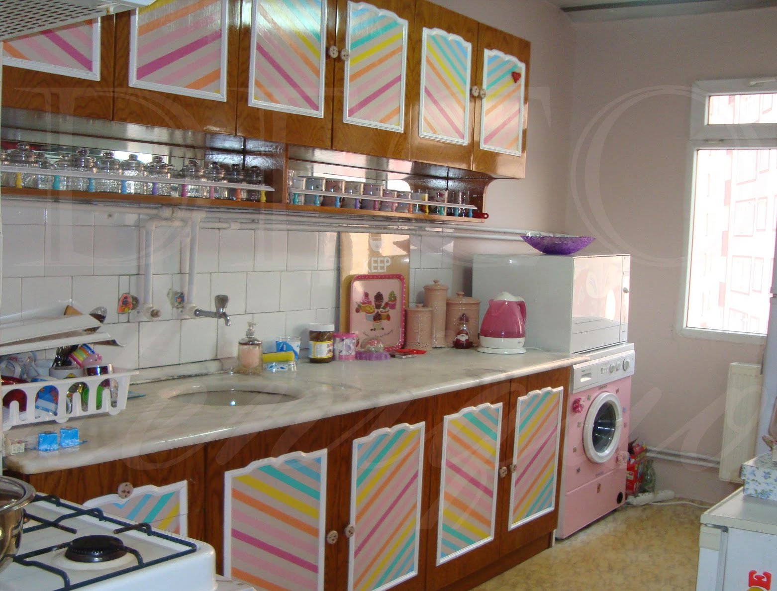 DECO deniquo: CareBears Mutfak Dolabı Kapakları Yenilemesi