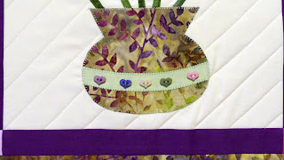 Forever Flowers Wall Hanging Close up of vase