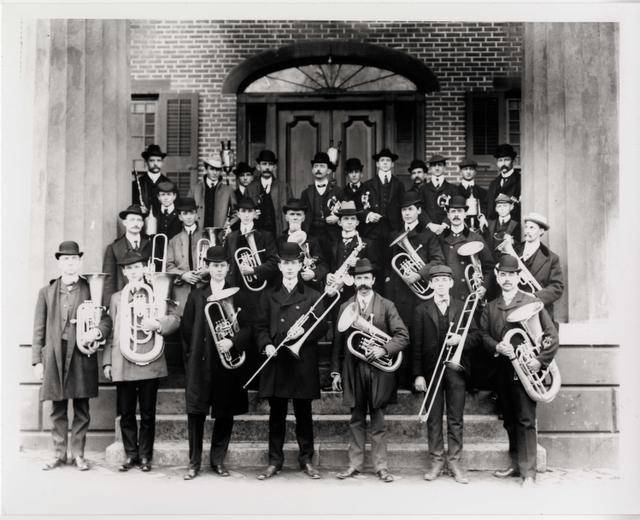Historic photo.Home Church Band - 1903