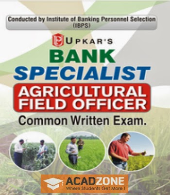 Bank Specialist Agriculture Field Officer Common Written Exam Book 