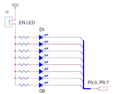 Rangkaian Display LED pada mikrokontroler