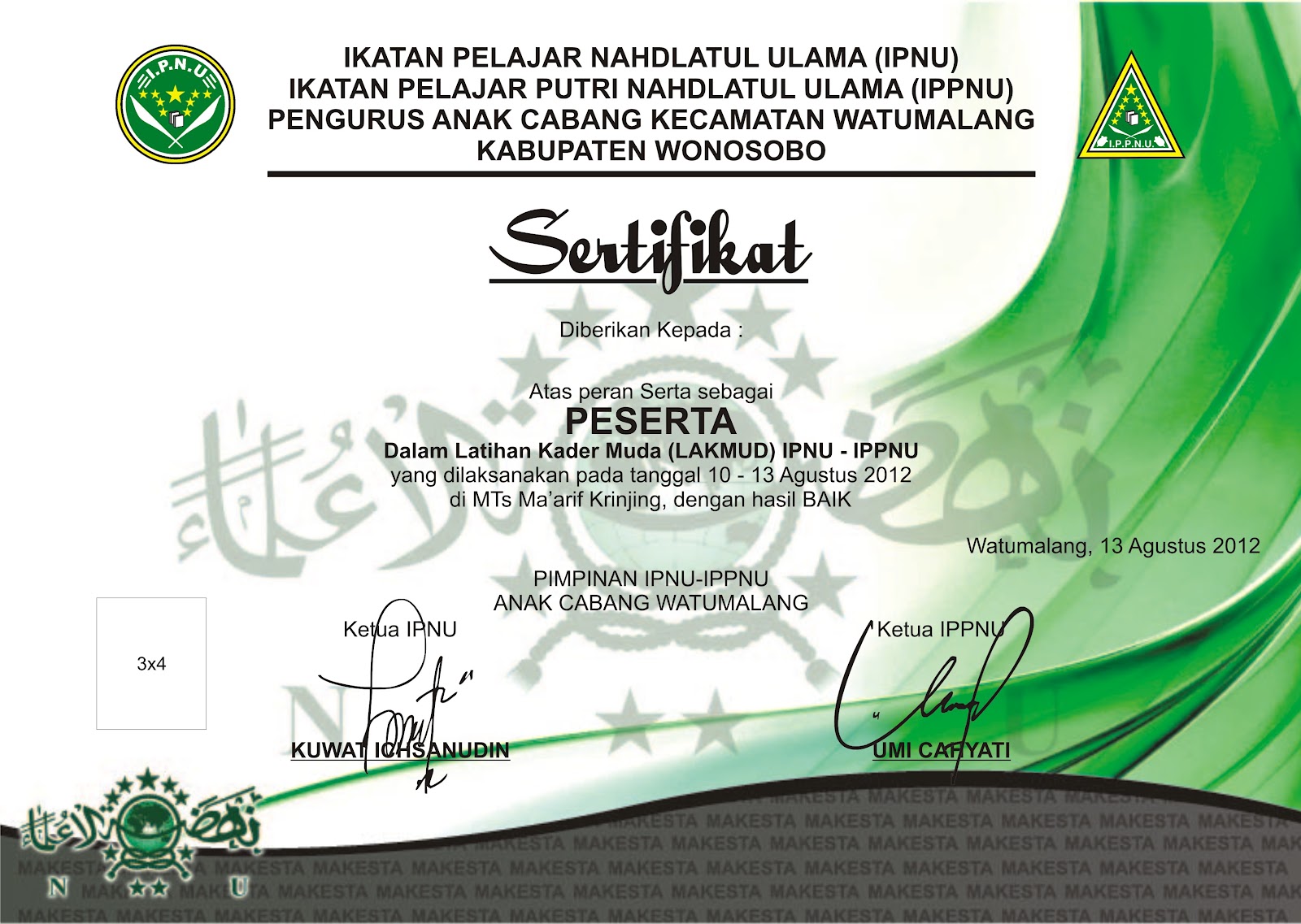 IPNUIPPNU PAC WATUMALANG