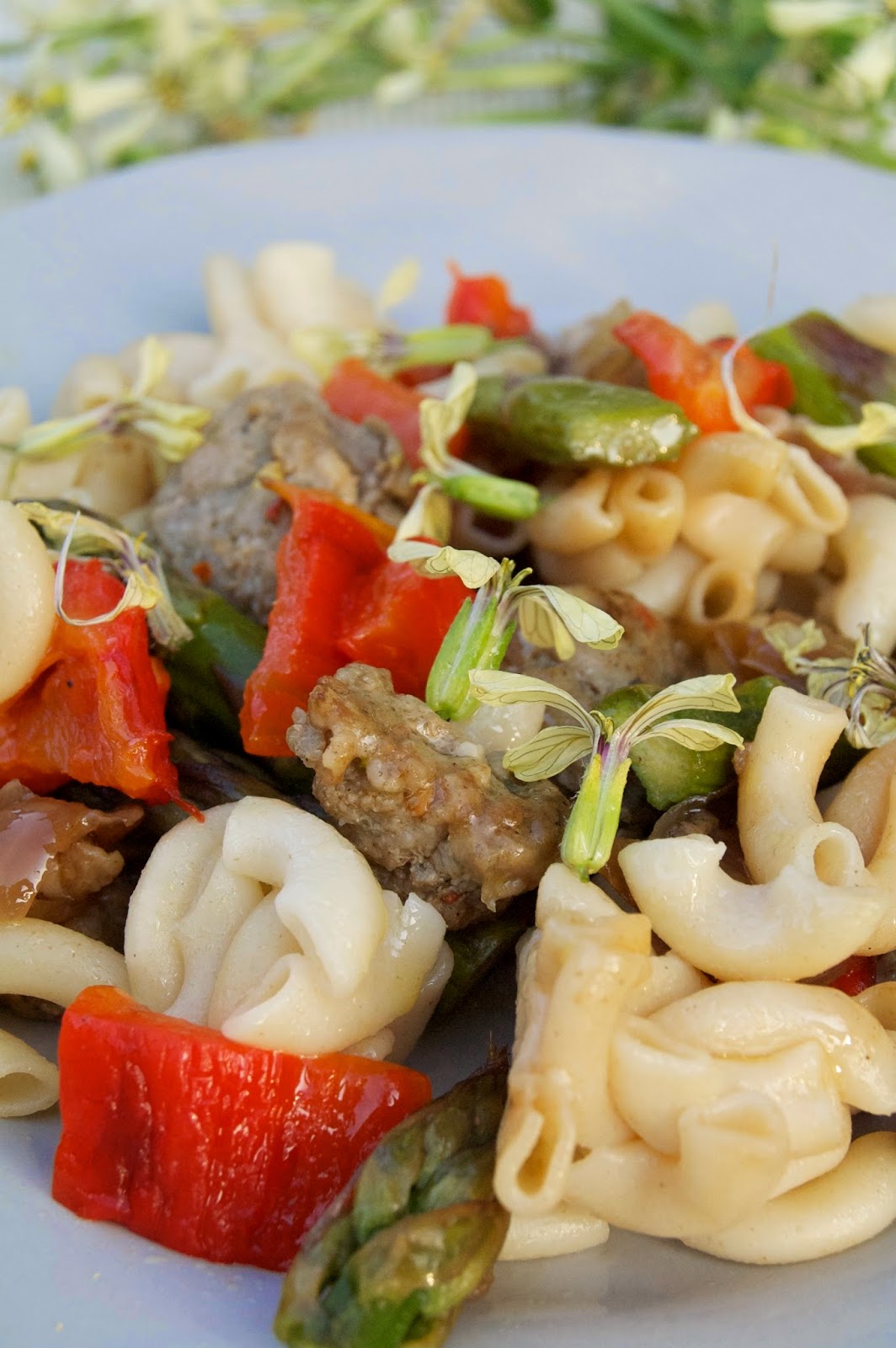 Kettler Cuisine Spicy Sausage Asparagus Pasta