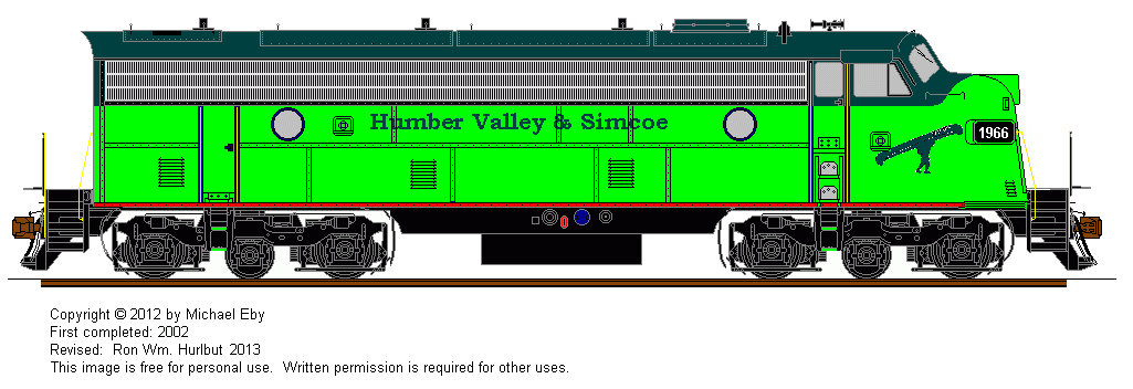 Humber Valley & Simcoe Railway F-Unit GenSet
