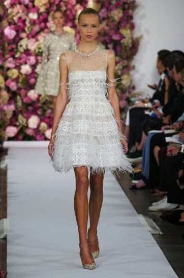 Oscar de la Renta tendencias moda plumas primavera verano 2015 tendencias moda plumas primavera verano 2015