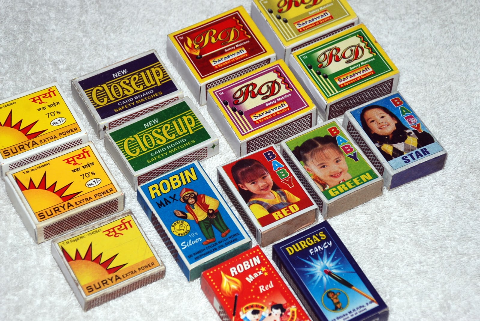 MATCHBOXES AND LABELS COLLECTION INDIA