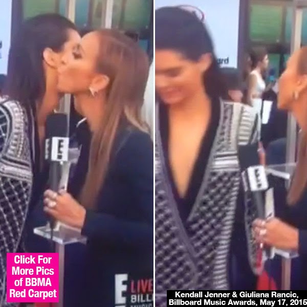 Kendall Jenner Disses Giuliana Rancic At BBMAs: Double Kiss Fail