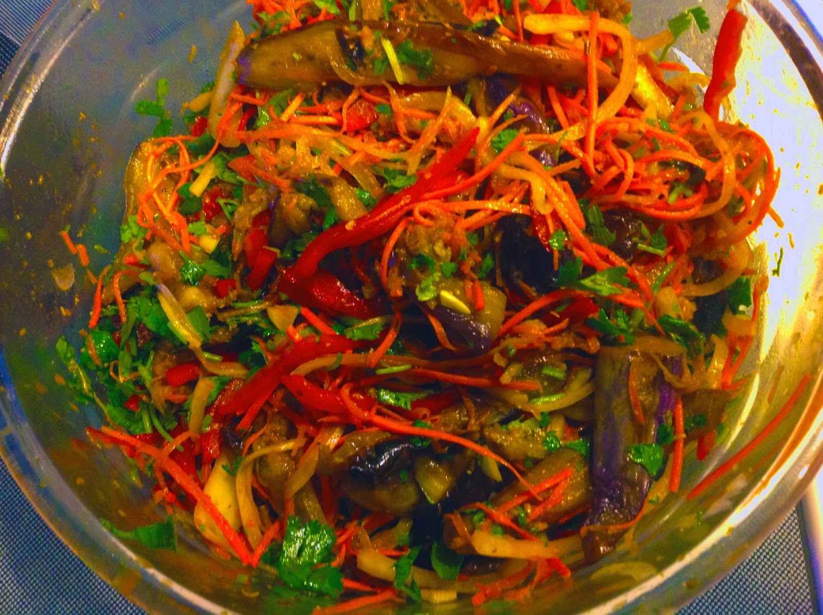 На кухне у Алика. Alex's Kitchen. Корейский баклажанный салат.Korean