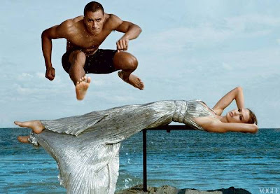 Ashton Eaton and Karlie Kloss Vogue Olympic Team