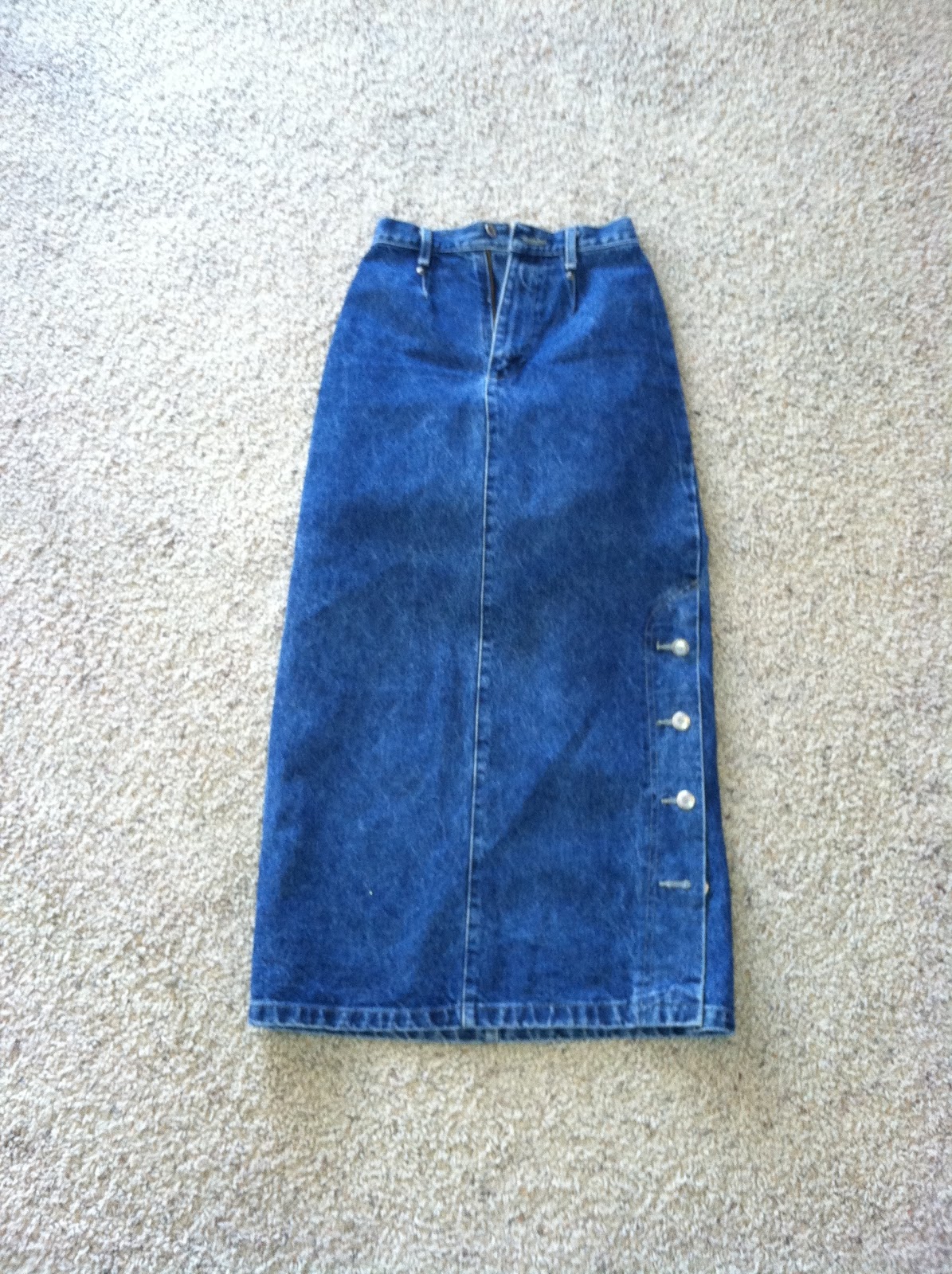 fancy denim skirt