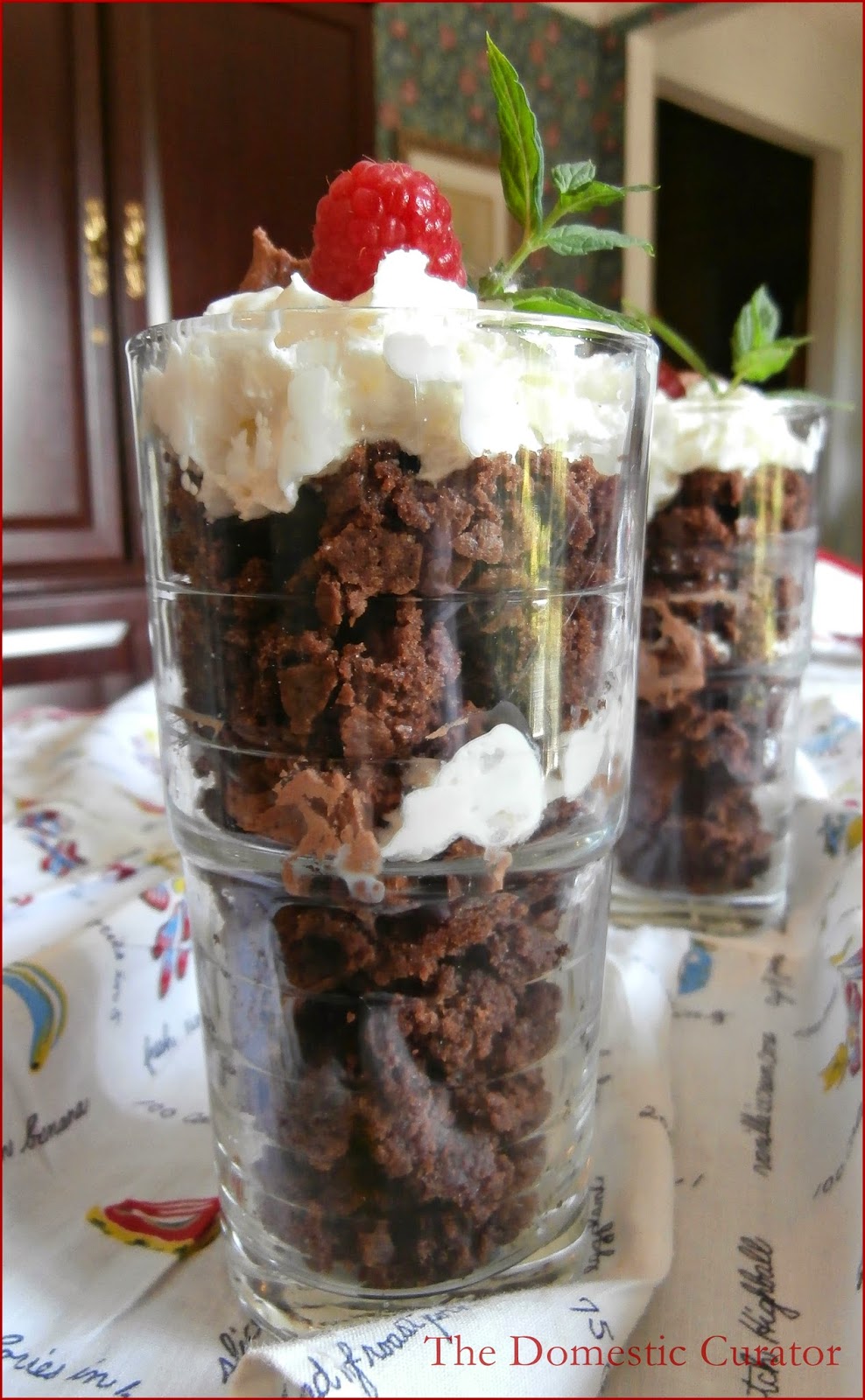 The Domestic Curator Brownie Parfait Shooters