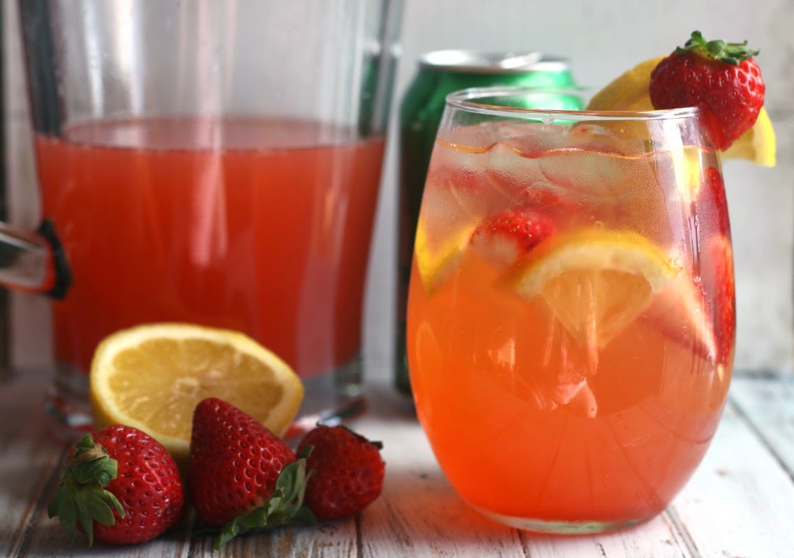 Crazy for Cookies and more Strawberry Lemonade Wine Spritzer