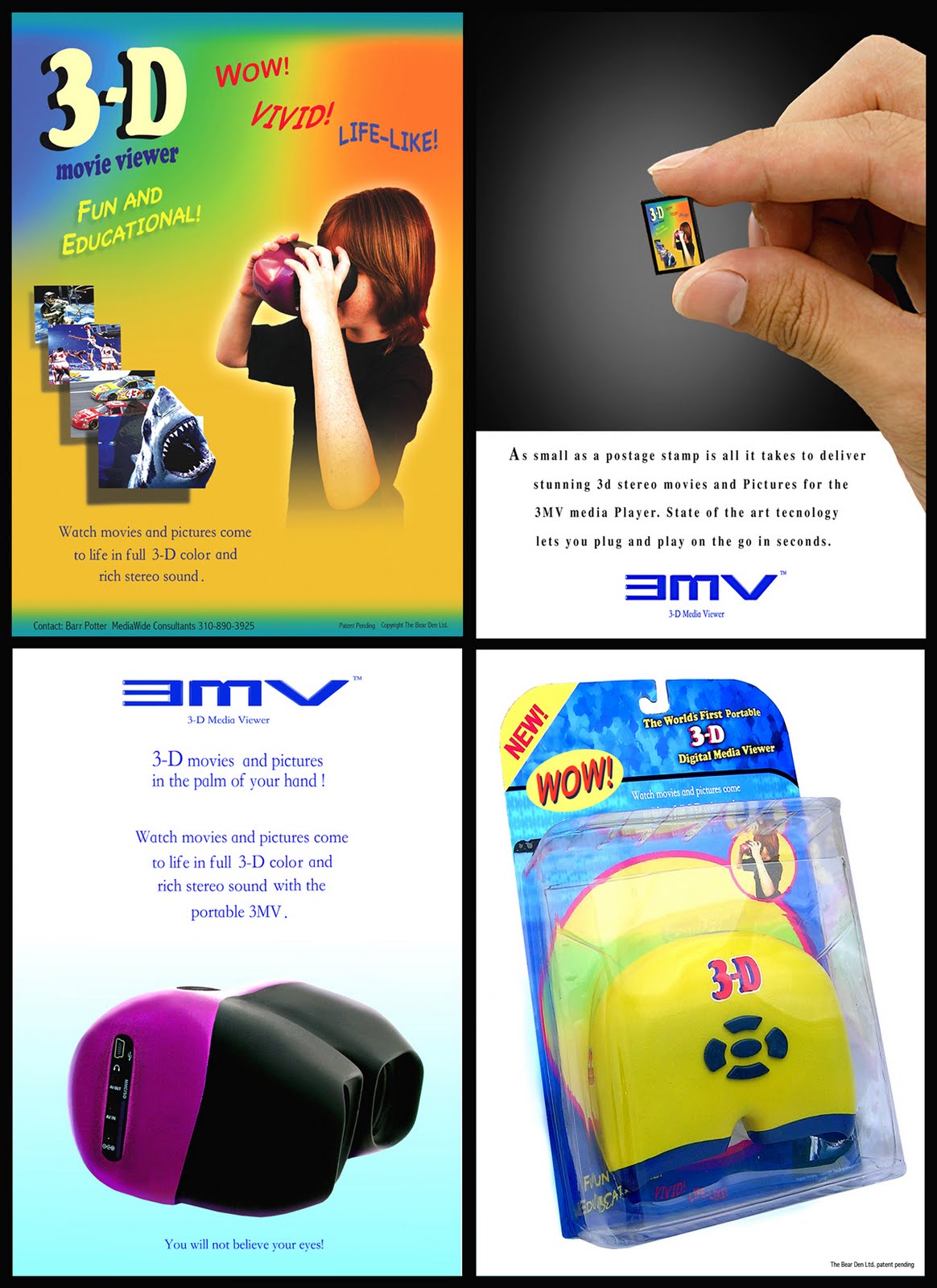 VisDev 3d portable movie viewer