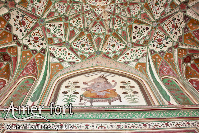 Painted Ceiling - Amer Fort - clicked by Isha Trivedi