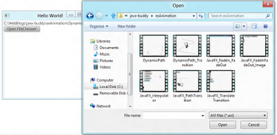 JavaFX 2.0 FileChooser JavaFX 2.0 FileChooser