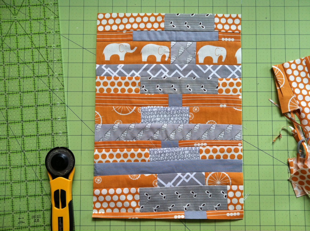 Virtual Quilting Bee Quilting in the Rain