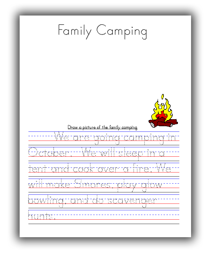 School camping trip image