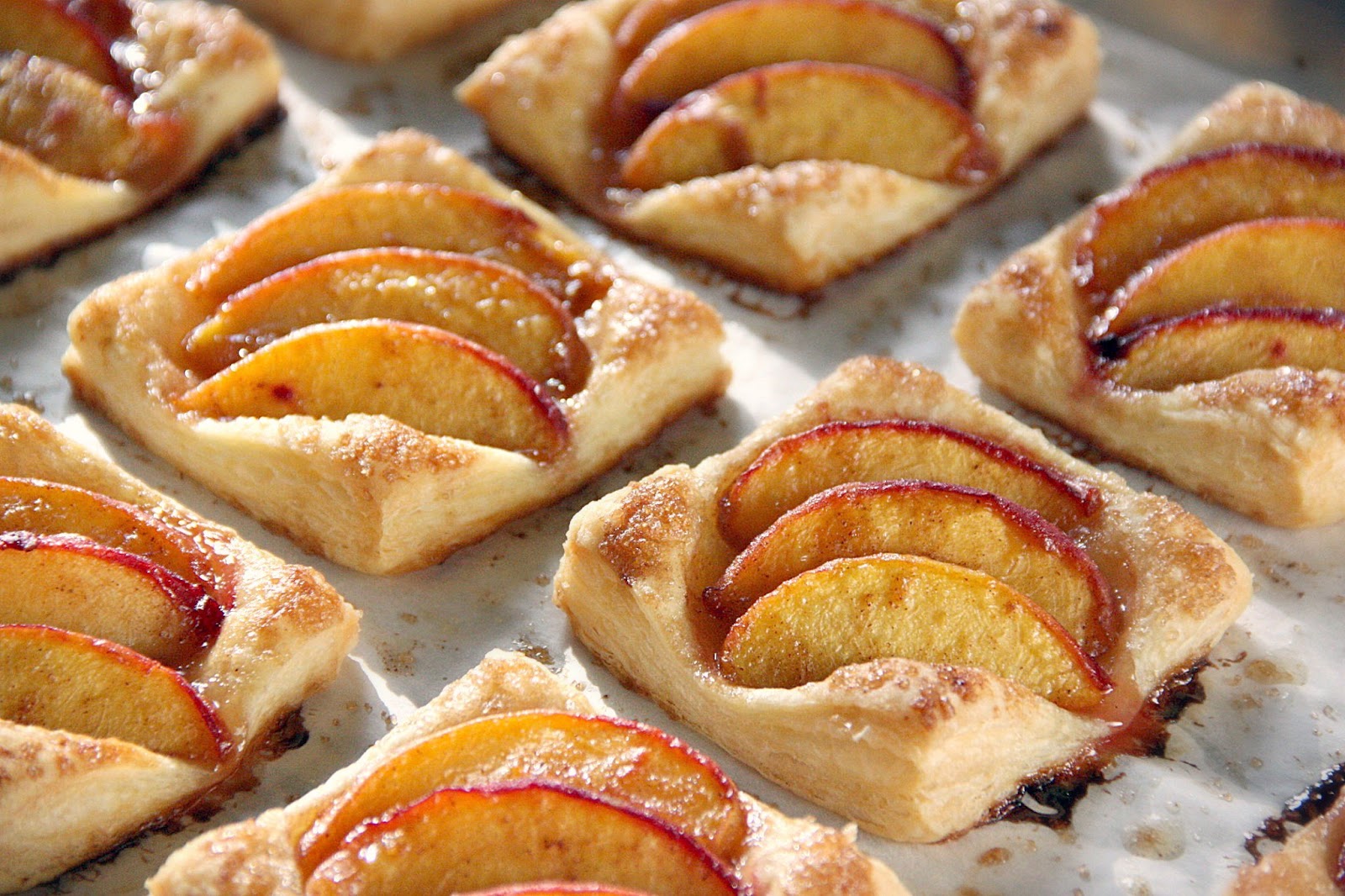 Art of Dessert Puff Pastry Peach Tartlets