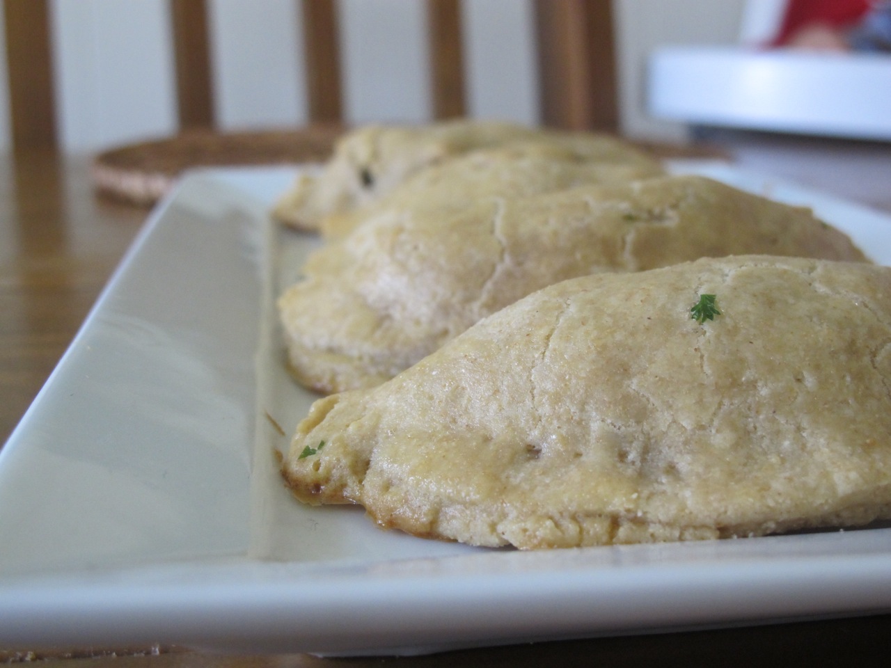 muppys Chicken Cheese Empanadas cooking with Evie