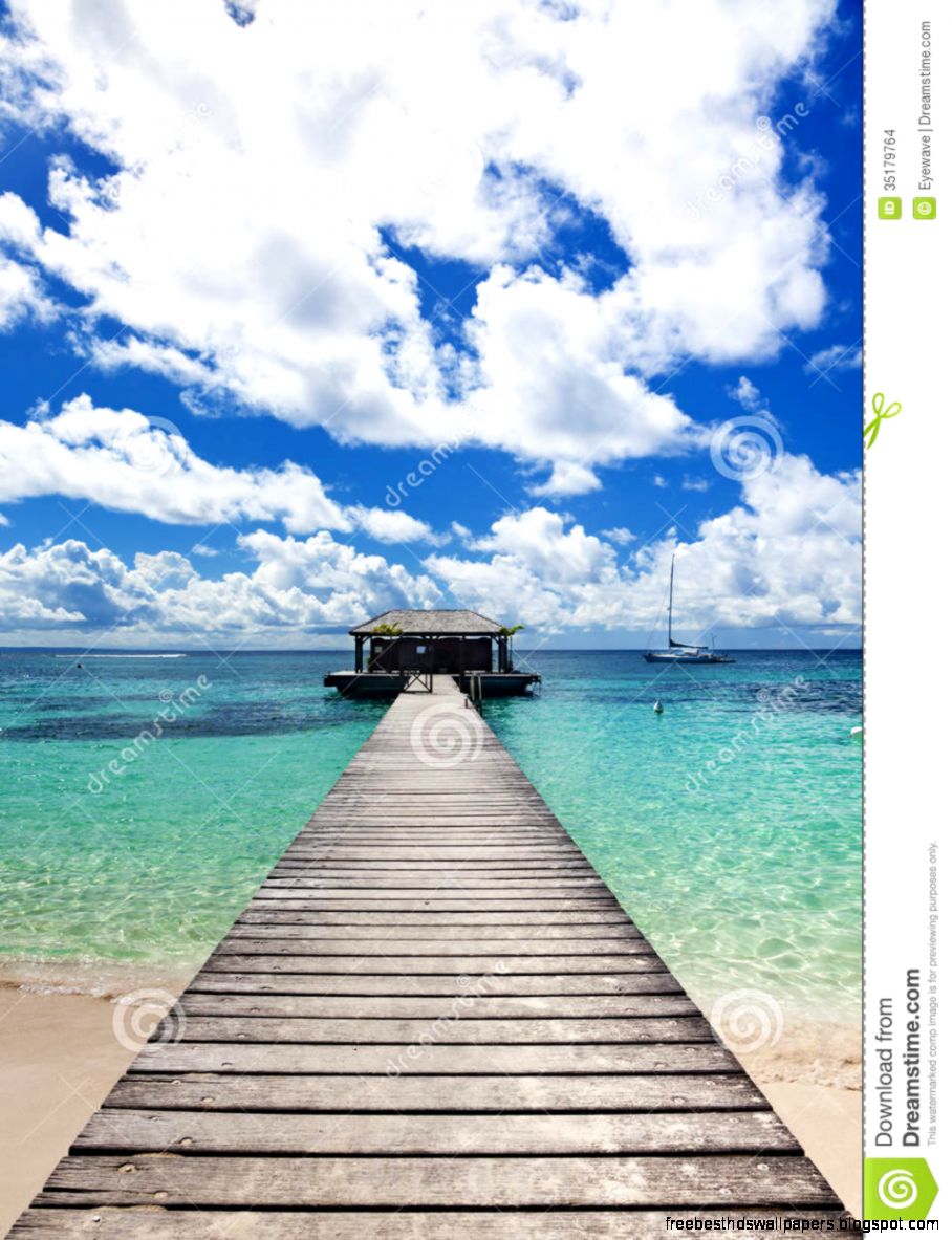 Jetty And Sail Boat At Tropical Beach Stock Images Image 35179764 Jetty And Sail Boat At Tropical Beach Stock Images Image 35179764