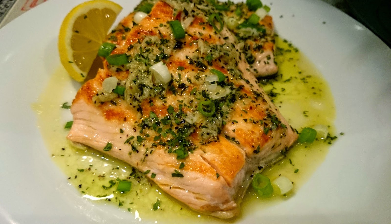 Pan seared salmon with lemon and garlic butter Mukta's food diaries