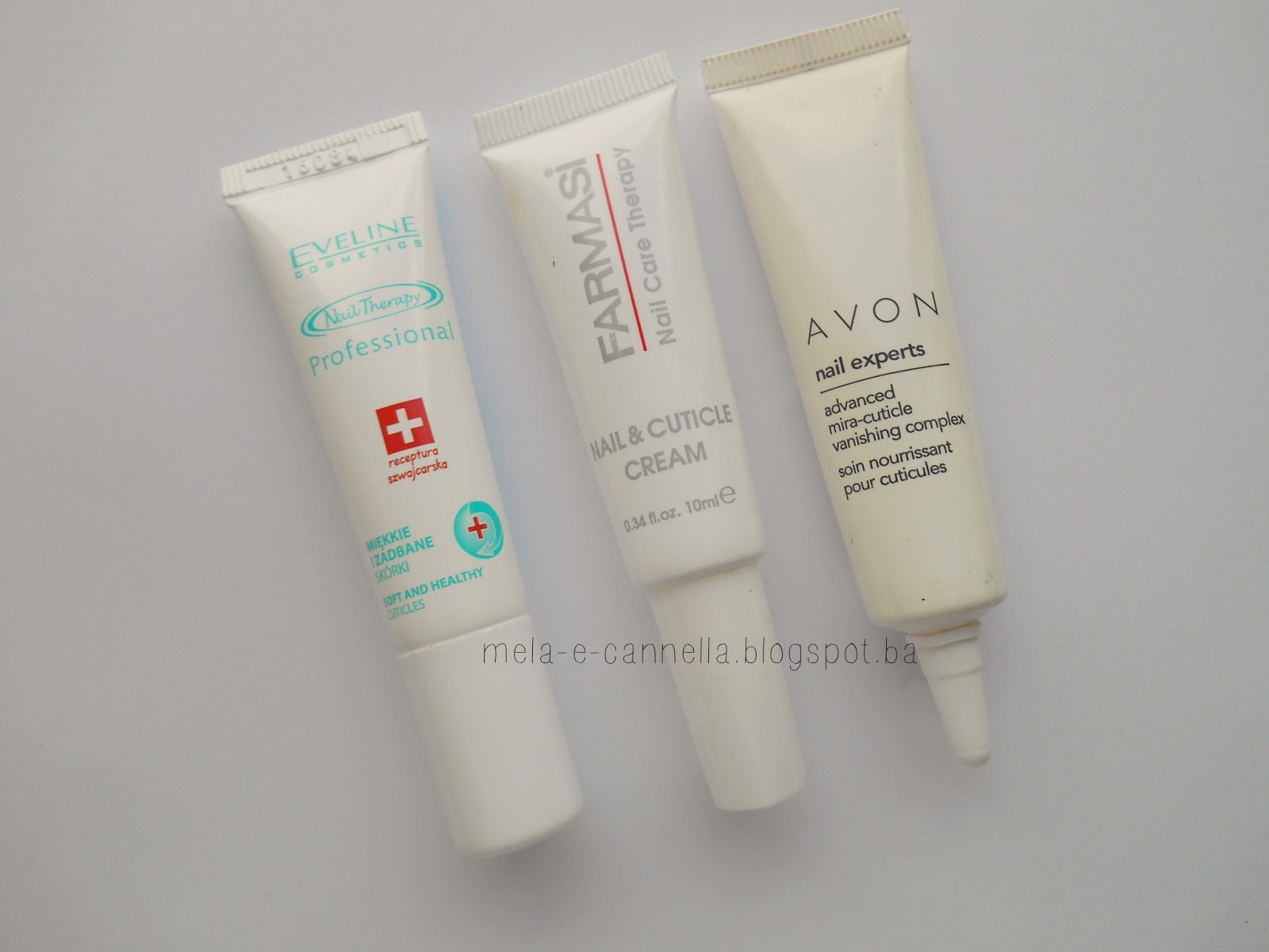 melaecannella Eveline Farmasi Avon Nail & Cuticle Creams