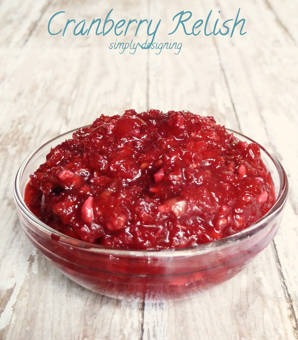 Cranberry Relish | a fresh twist on traditional cranberry sauce, perfect all year long | #holidayfood #cranberries #recipe