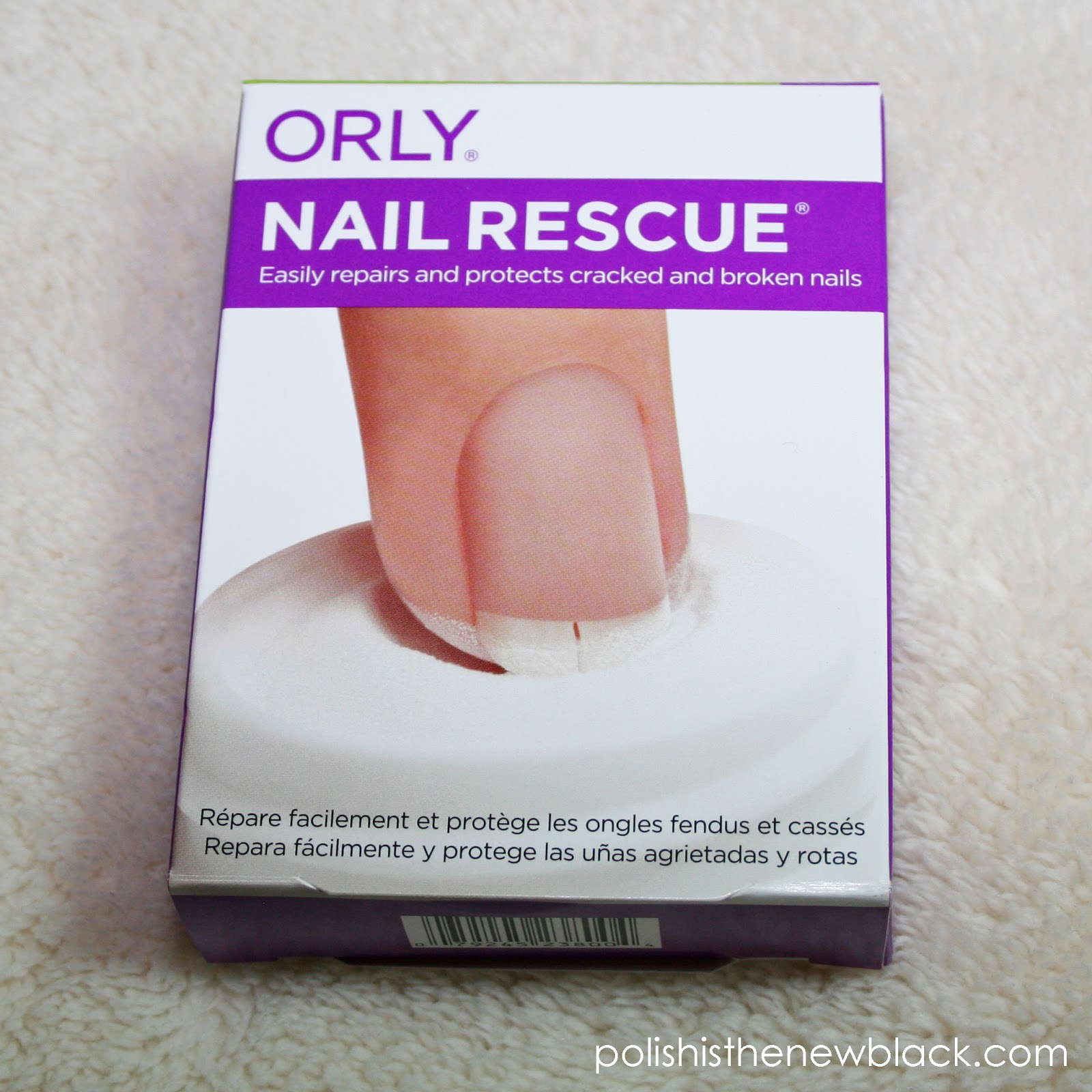 My Nail break Teabag Repair and Orly Nail Rescue / Polish Is The New Black