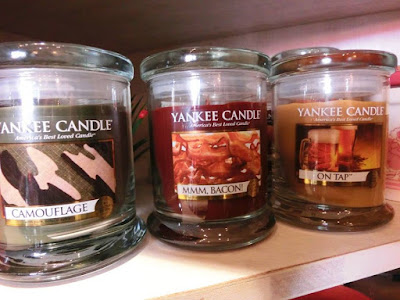 Yankee Candles Bacon and Beer candles 