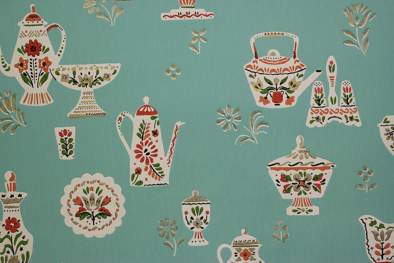 Rosie's Vintage Wallpaper: History of Kitchen Wallpaper