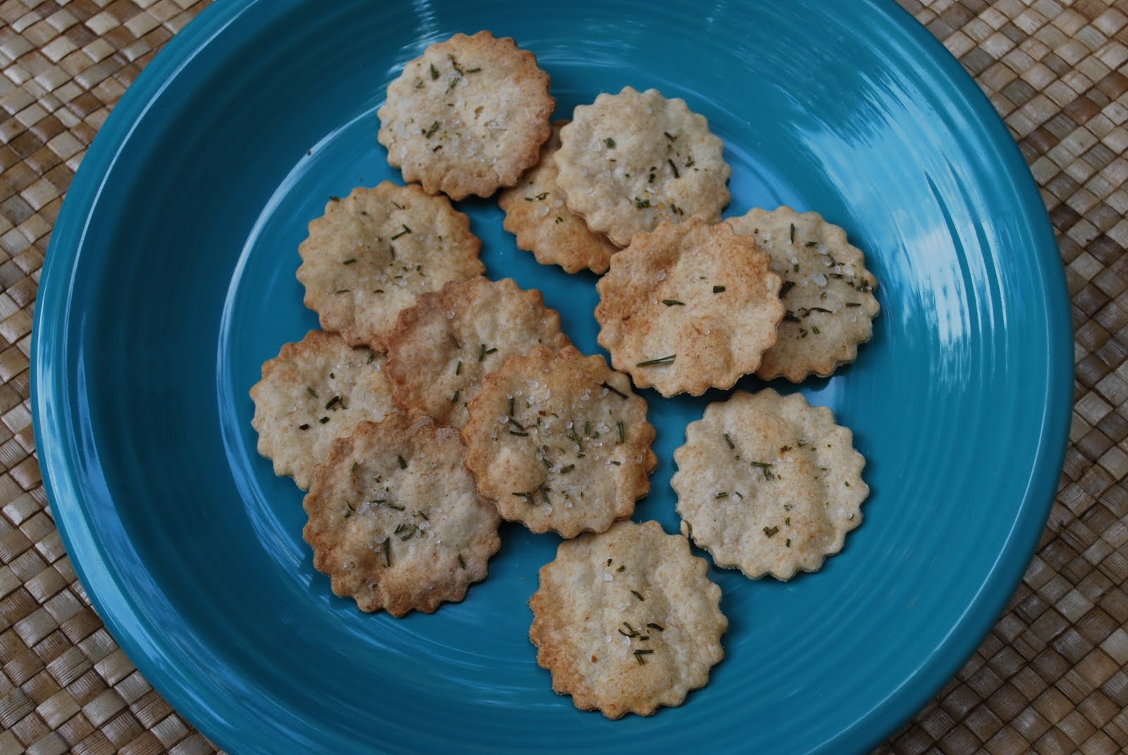Cheese Please Rosemary Sea Salt Crackers
