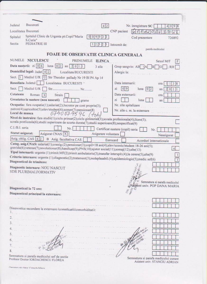 Foaie De Observatie Clinica Generala Fogc Tipografia Vlaros Craiova Flyere Afise Pliante Mape De Prezentare Foi Cu Antet Carti De Vizita Carti Reviste Invitatii Petrecere Copii Personalizate Disney Tipizate Personalizate Facturi