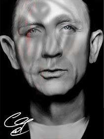 Daniel Craig. Digital portrait. 