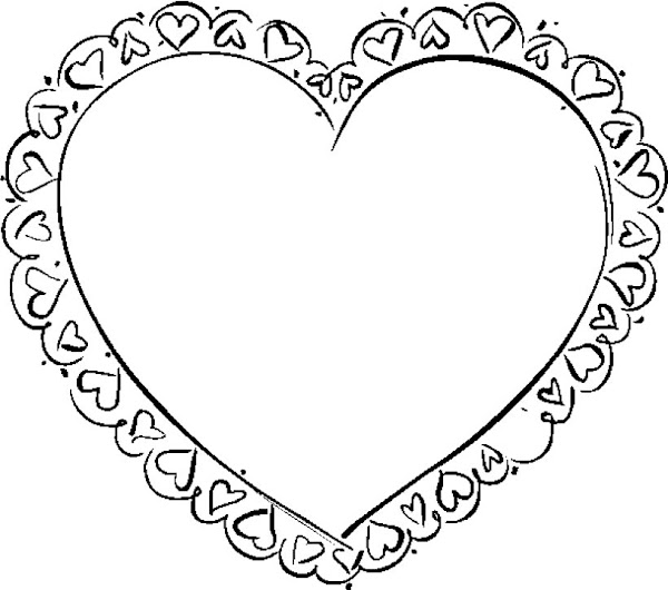 Printable Valentine Hearts Coloring Pages
