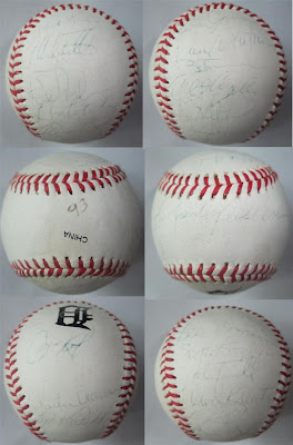 detroit tigers autograph baseball, entire team, 1993, salvation army, sold, bought