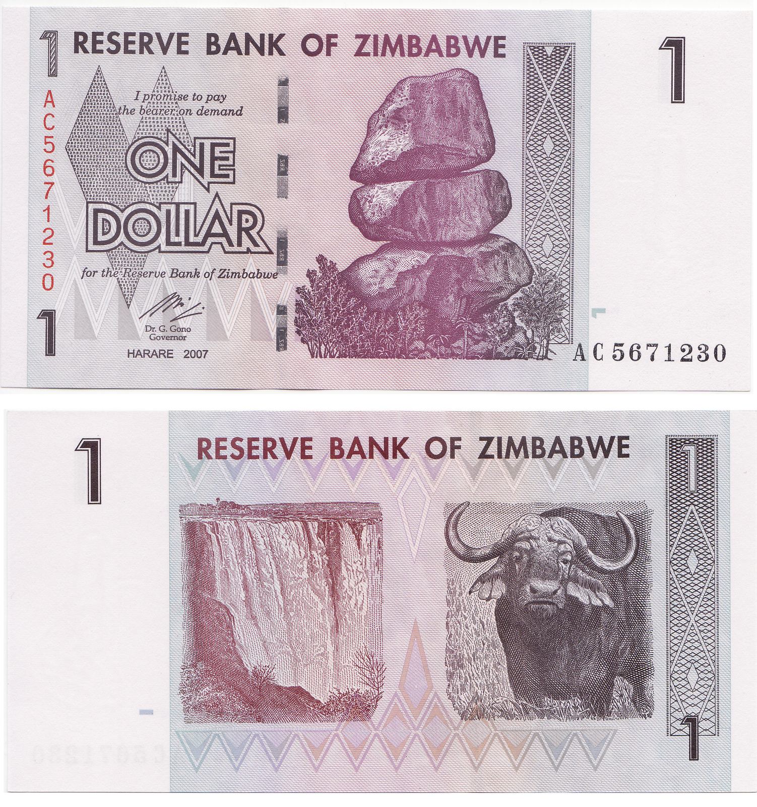 Randhawa's Bank Notes And Collectibles Zimbabwe Bank Note