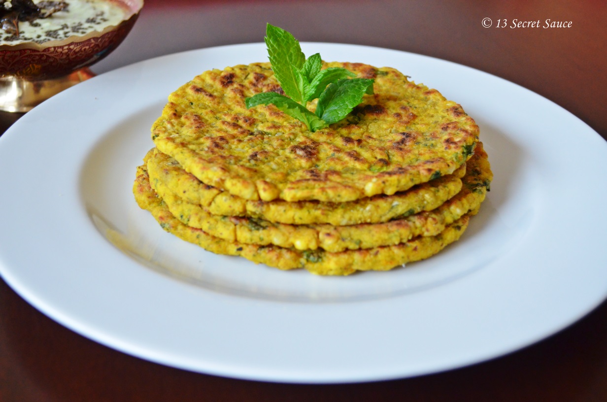 13 Secret Sauce Thalipeeth with Peanut Curd Chutney for fasting