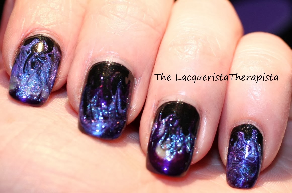 The Lacquerista Therapista Dry Marble Technique with Tutorial