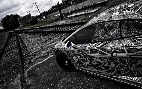 Lamborghini In Graffiti