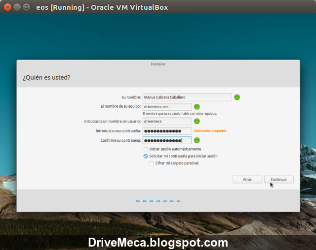 DriveMeca instalando elementaryOS Freya paso a paso