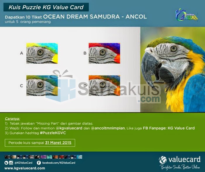 Kuis Puzzle Berhadiah 10 Tiket Ocean Dream Samudra Ancol Kuis Puzzle Berhadiah 10 Tiket Ocean Dream Samudra Ancol