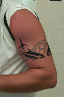 Tribal Armband Tattoo Design - Fish Tattoo