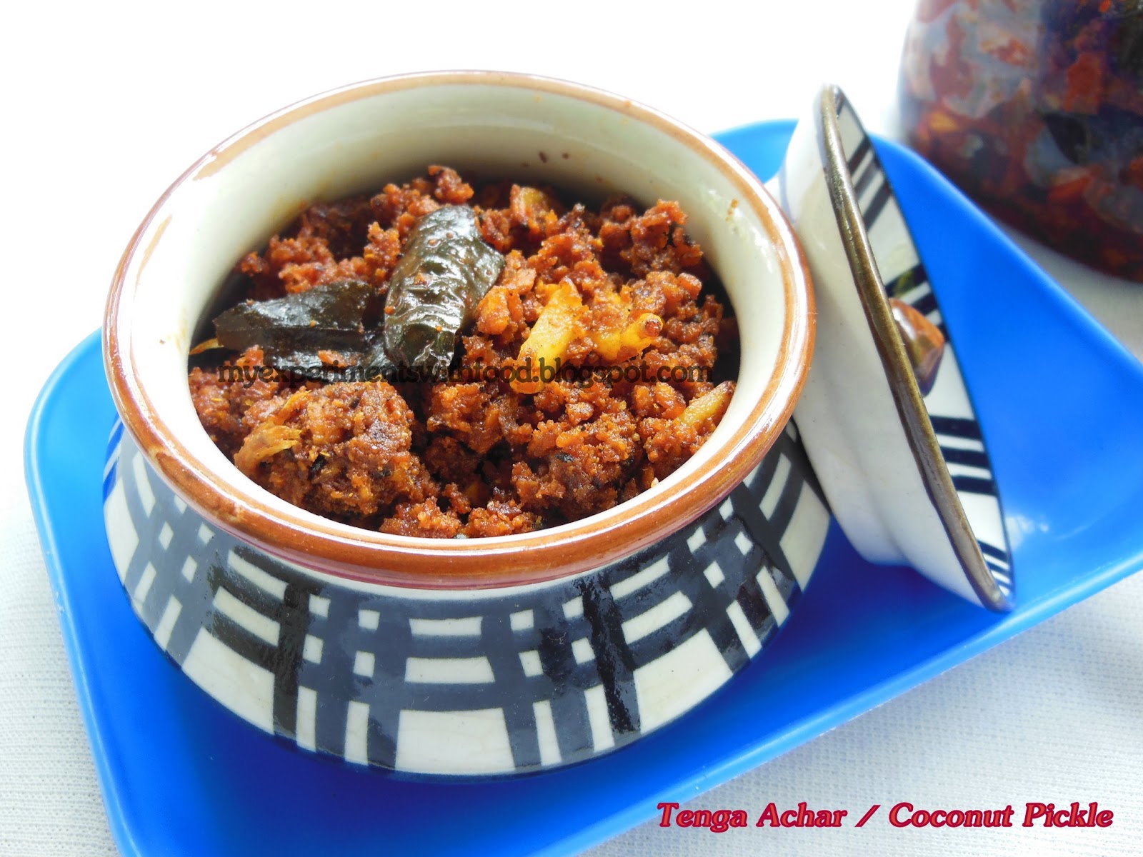 My Experiments With Food Tenga Achar / Coconut Pickle