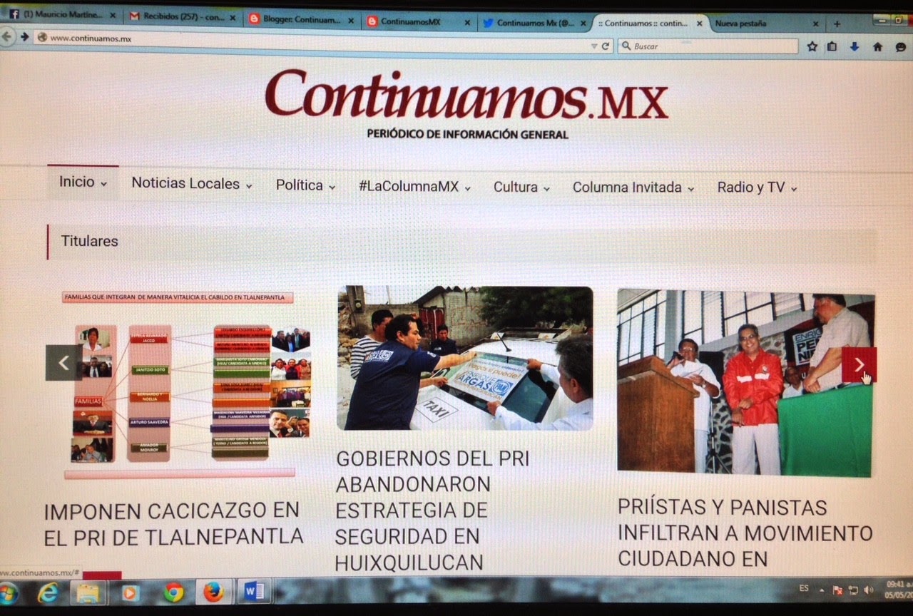 Visita el sitio oficial www.continuamos.mx