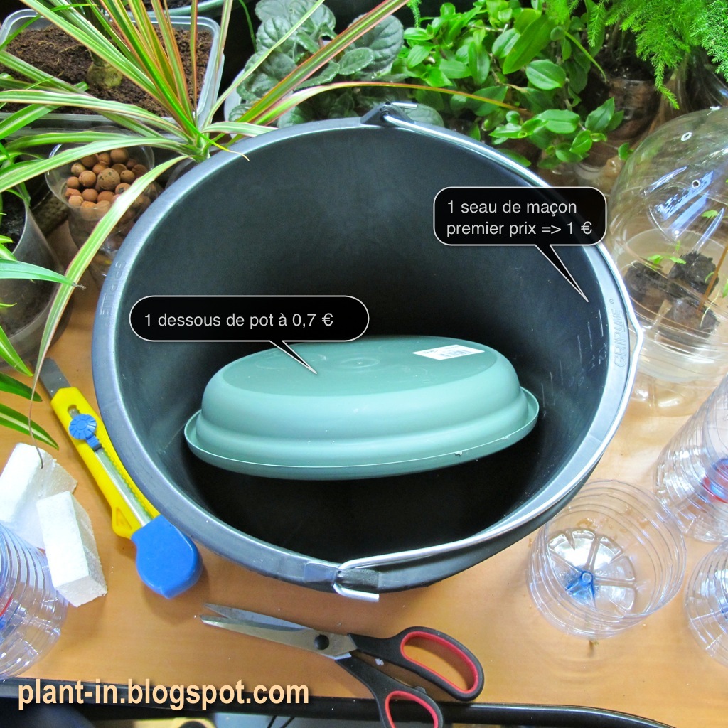 Plant-in: Pot à réserve d'eau pour moins de 2 €