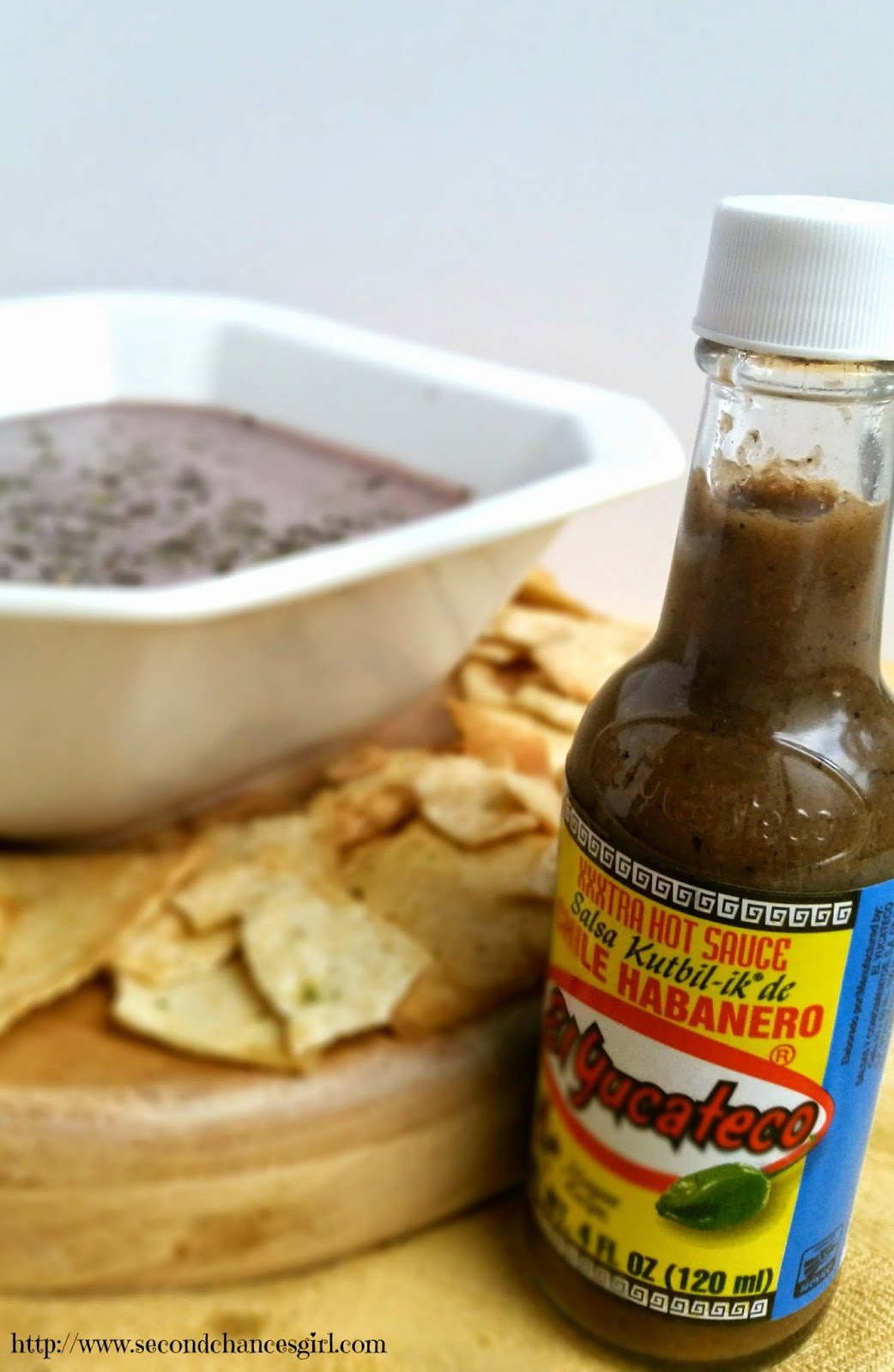 3 Ingredient Habanero Black Bean Dip #SauceOn #shop