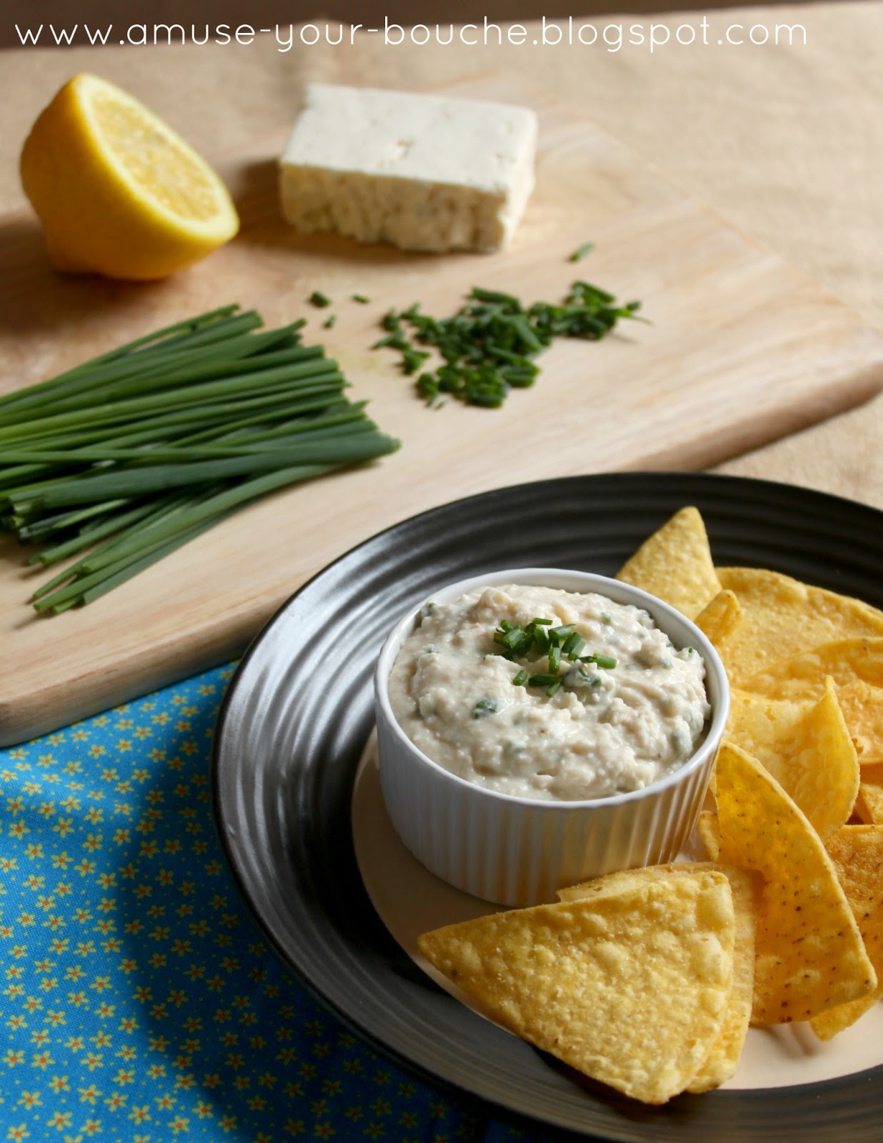 White bean hummus with lemon and feta Amuse Your Bouche
