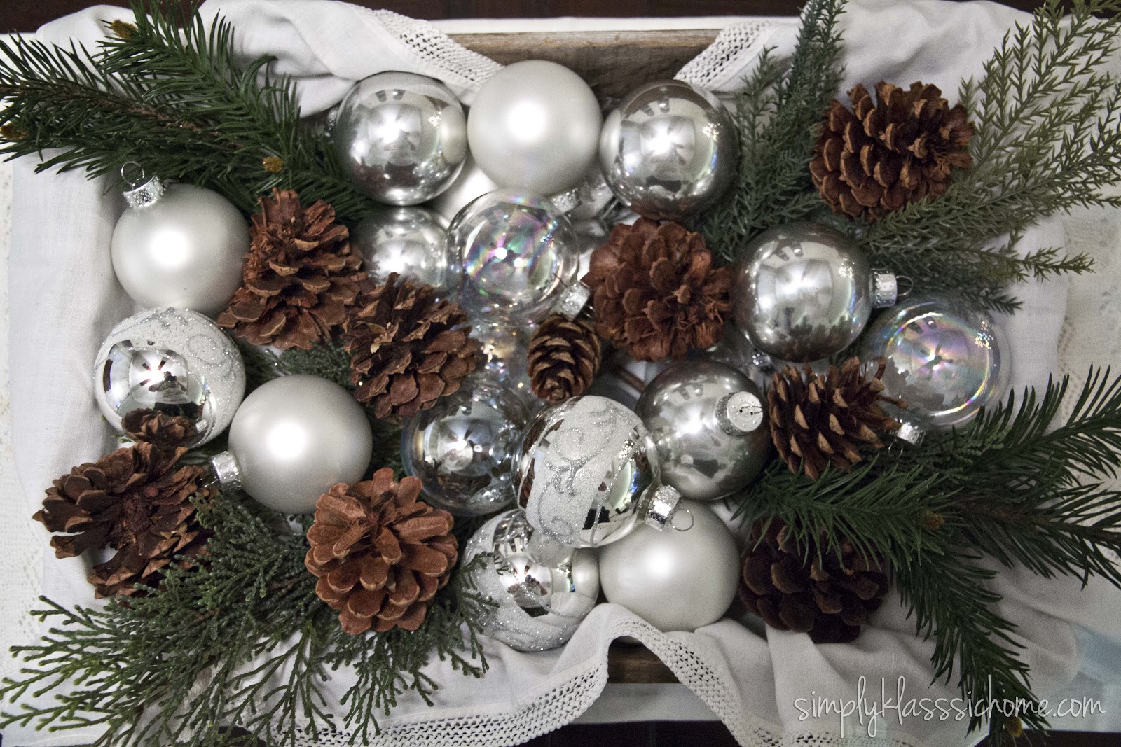 rustic glam christmas centerpiece yellow bliss road pine cone christmas tree centerpiece