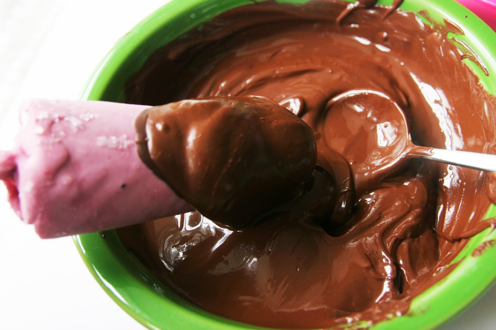 Chocolate Covered Frozen Fruit Bars Homemade Ginger