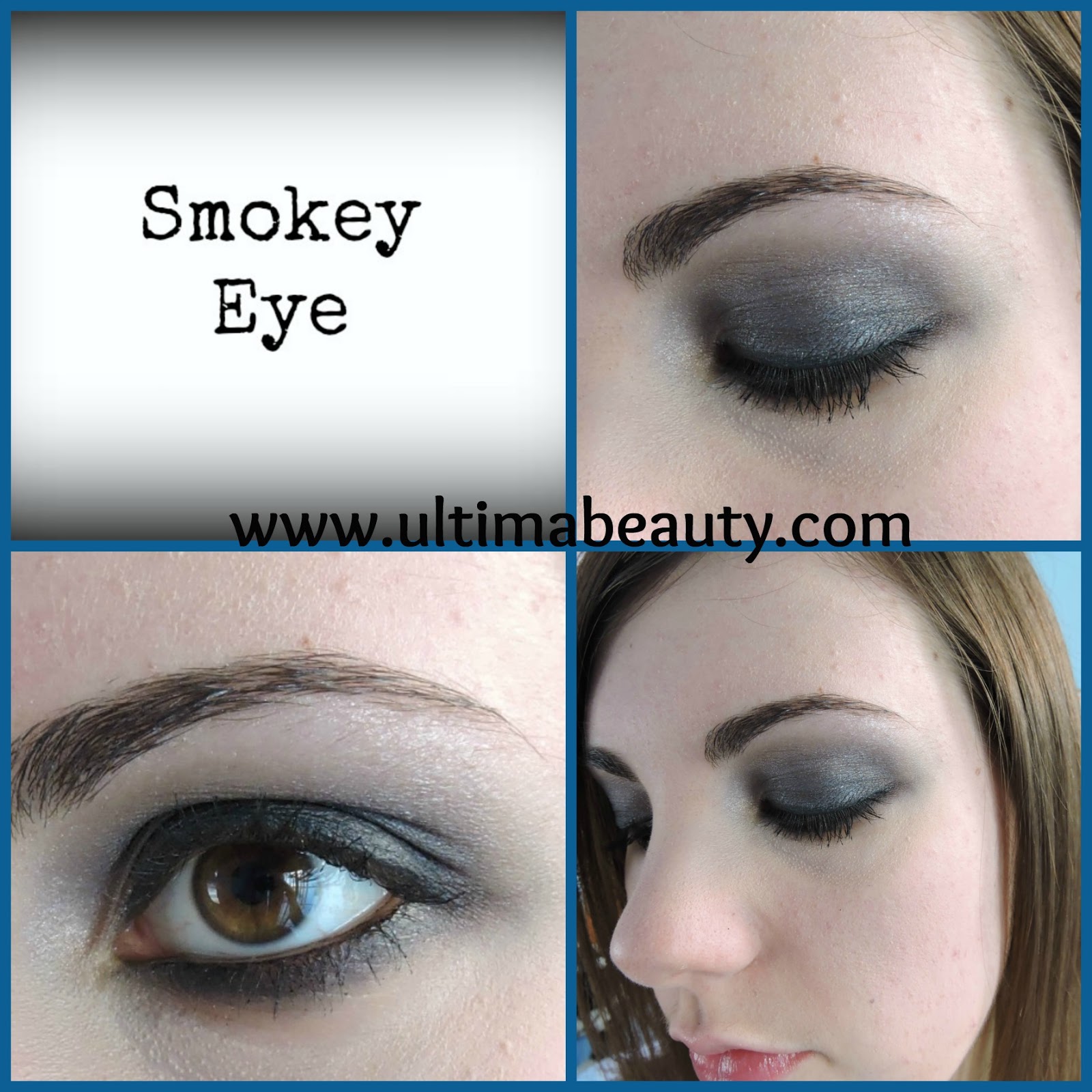 Blue Black Smokey Eye Makeup Tutorial
